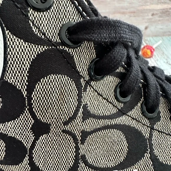 🔹Coach Women’s Black Printed Sneakers - Size 6B🔸 - Picture 9 of 16